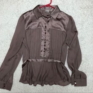 Newport News Size 14 satin vintage inspired blouse